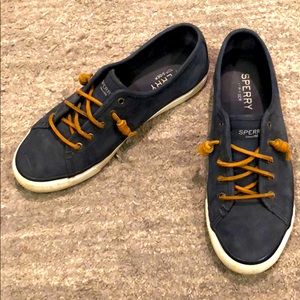 Navy Sperry Sneakers